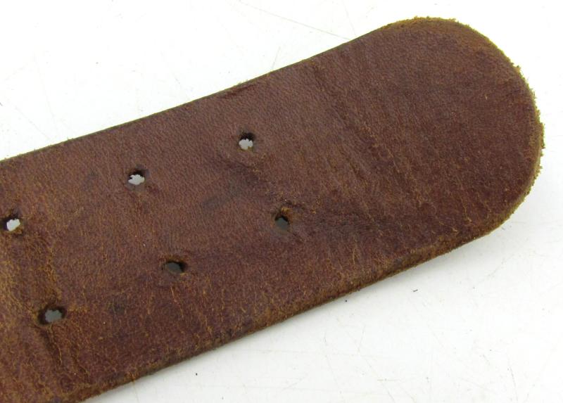 WH/SS Leather Equipment belt ( RB Numbered )
