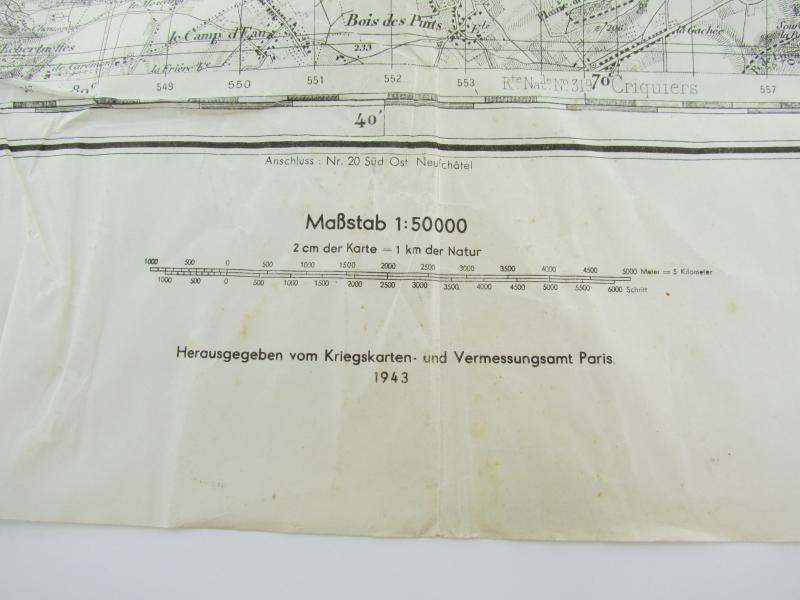 German Militairy Roadmap France ( South-East Abbeville )