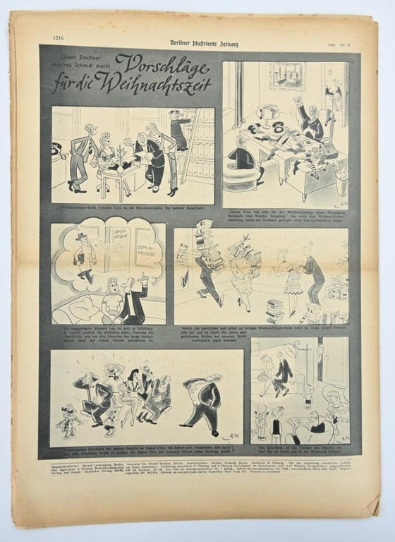 German Berliner Illustrierte Zeitung Newspaper December 1941