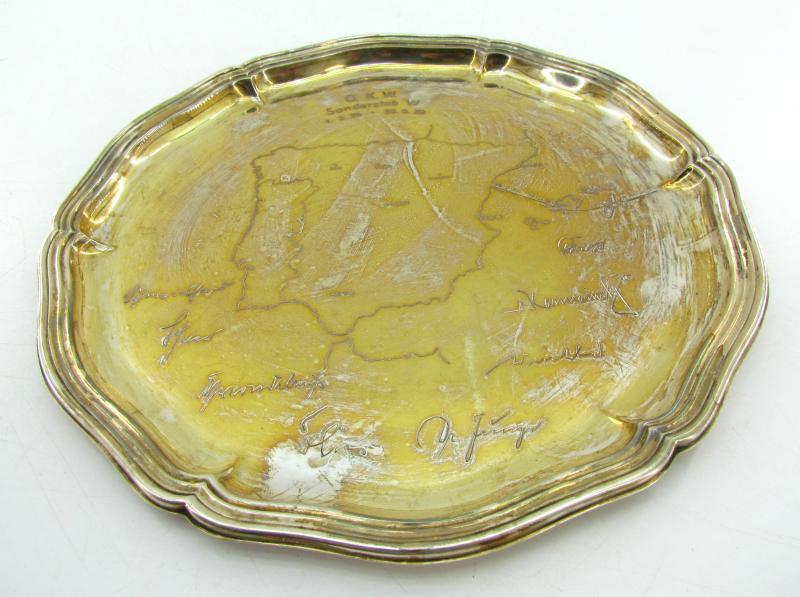 Legion Condor large silver commemorative plate