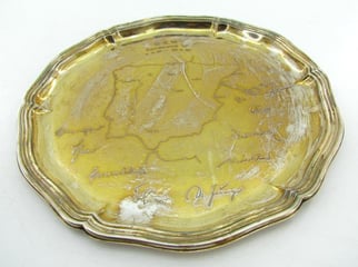 Legion Condor large silver commemorative plate