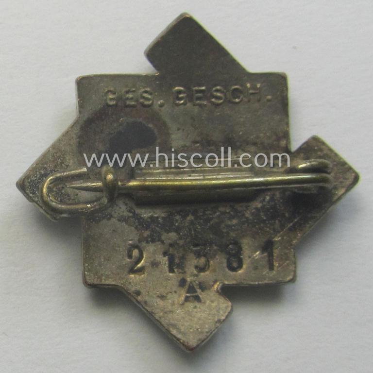 'TeNo' (ie. 'Technische Nothilfe') so-called: 'Zivilabzeichen' (being a neatly enamelled example that is individually numbered on its back with the unique bearers'-number: '21581')