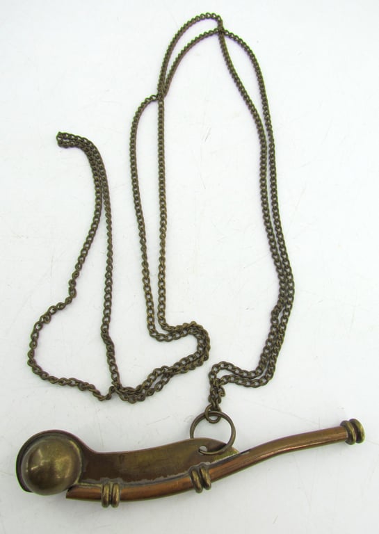 Kriegsmarine Boatswain's Whistle with Carrying Chain