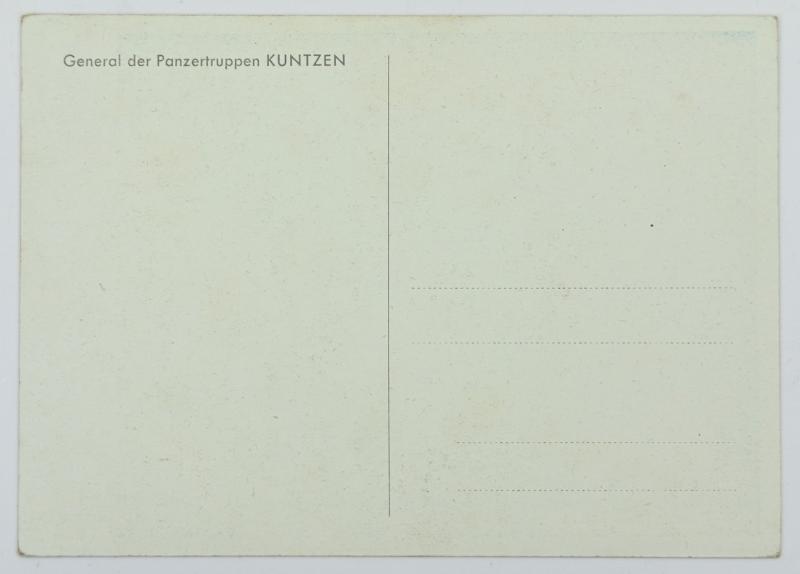 German WH Postcard 'Adolf-Friedrich Kuntzen'