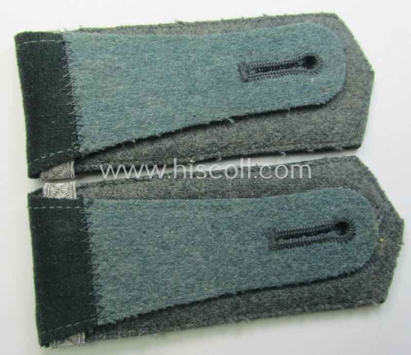 Pair of WH (Heeres), neatly 'cyphered' EM-type shoulderstraps: 'Soldat und Uffz.-Anwärter des Kavallerie- o. Reiter-Rgts. 13'