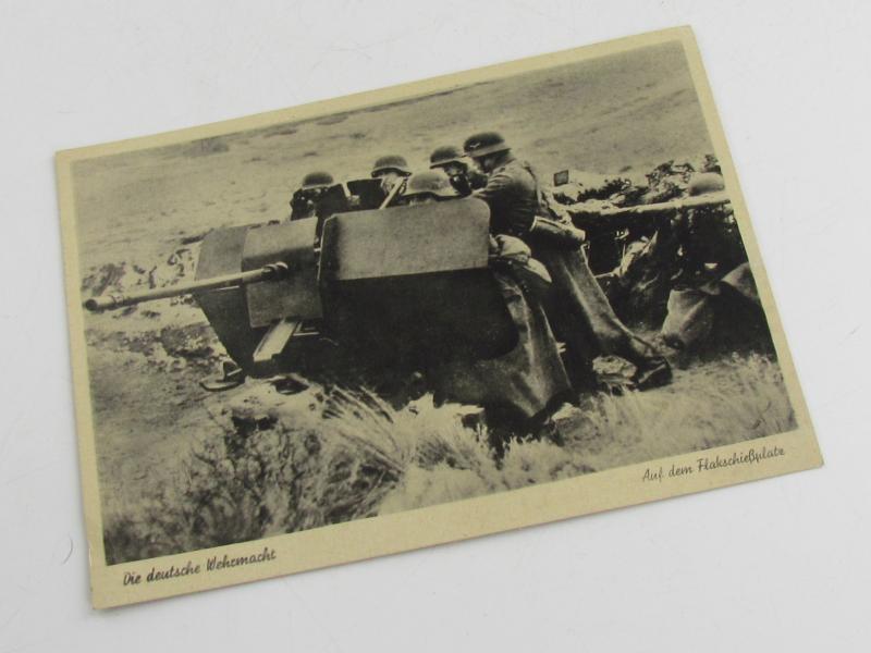 Postcard : Auf dem Flakschiessplatz