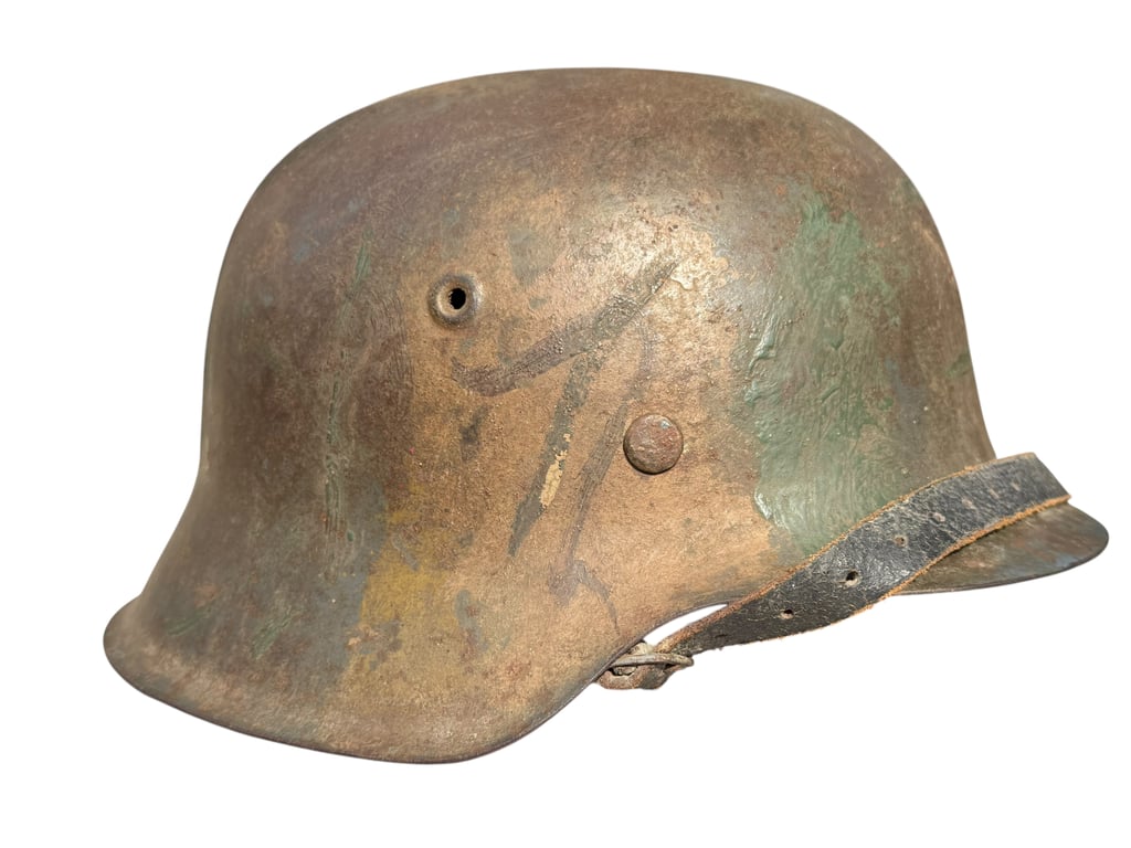 WH (HEER) Camouflaged M42 Helmet