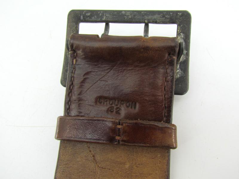 WH/LW Brown Officer ‘Zweidorn’ Double Claw Belt