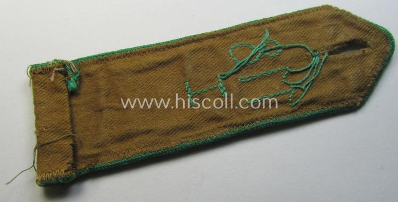 Attractive - albeit regrettably single! - very early-pattern, so-called: 'Allgemeine-HJ' (ie. 'Hitlerjugend') shoulderstrap as was intended for usage by a: 'Hitlerjunge' who was attached to the: 'Bann 118 - I' (Bann 118 = Bann Worms)