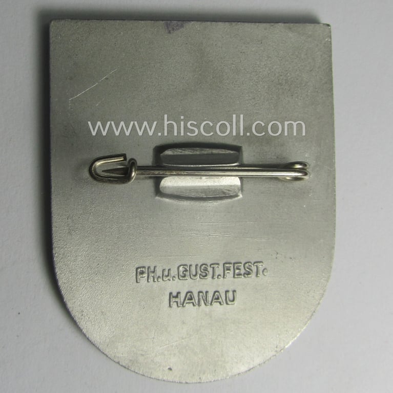 N.S.D.A.P.-related day-badge (ie. 'tinnie' or: 'Veranstaltungsabzeichen'): 'Gautag Hessen Nassau - Frankfurt am Main 1936'
