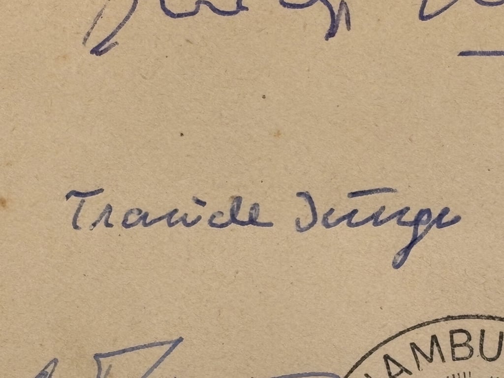 WWII GERMAN KARL DONITZ, ERICH HARTMANN, TRAUDL JUNGE SIGNED 1941 GERMAN COVER, WITH HITLER STAMPS AND DATED 20/4/1941.