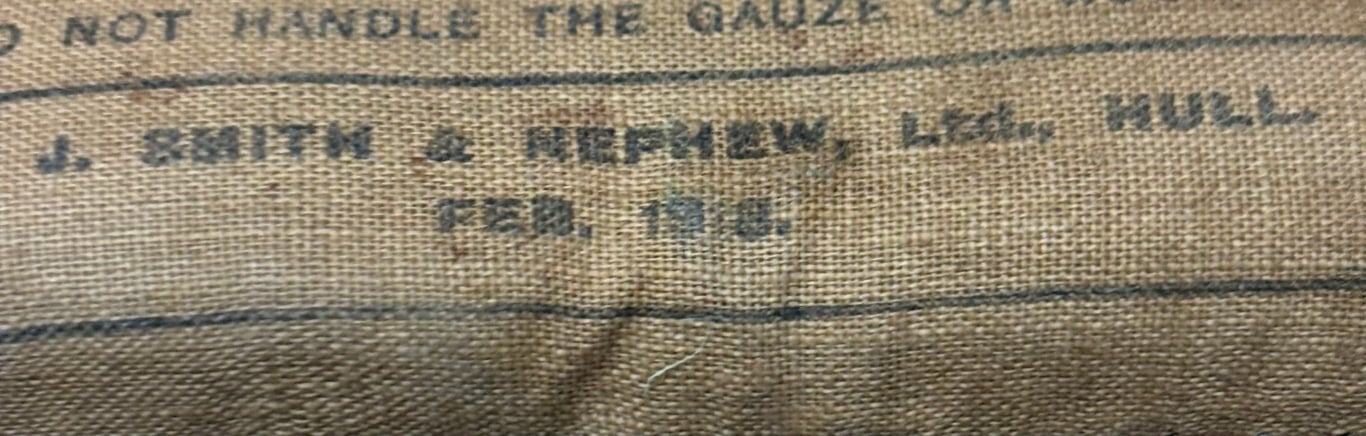 1918 dated First Field Dressing