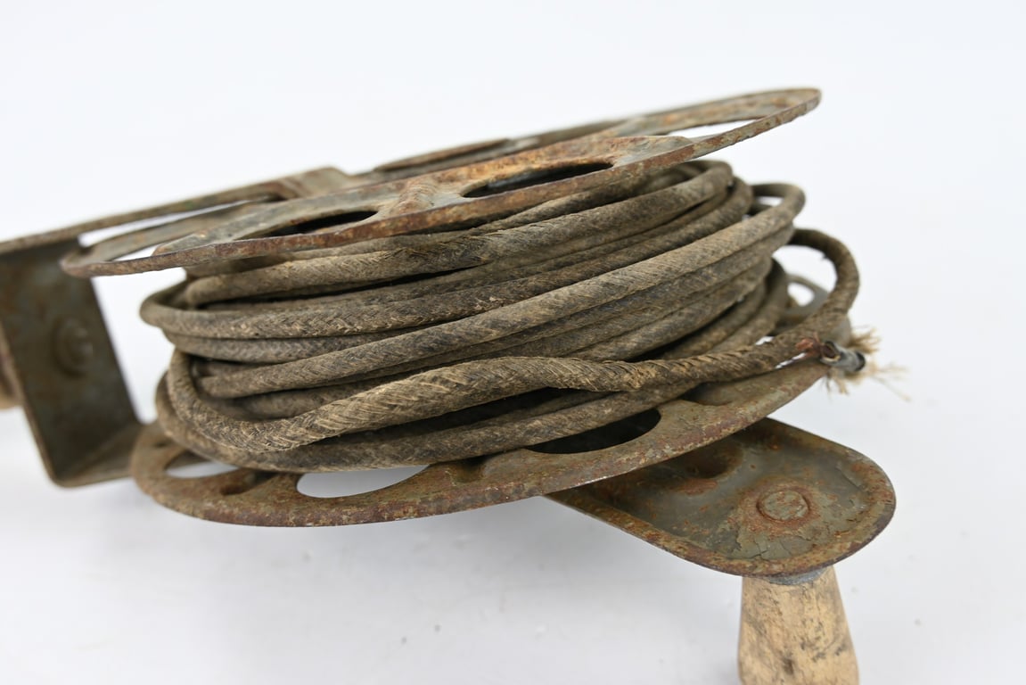 German WH Signal Troops Cable Reel with Cable
