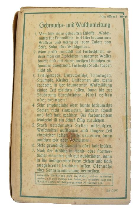 German Third Reich Era Laundry Detergent