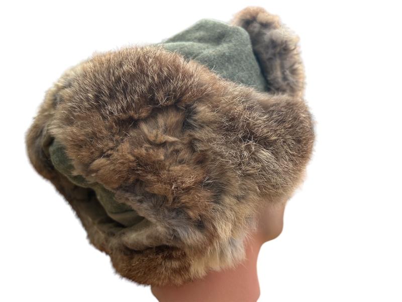 Wehrmacht ( Rabbit Fur )Winter Pelzmütze...RB Numbered 1943