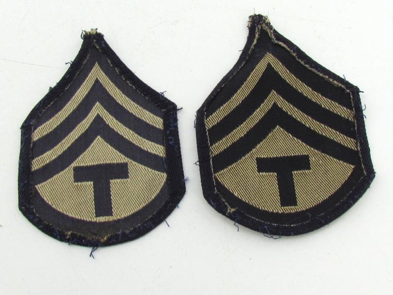 US WWII NCO Rank Chevron Set
