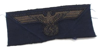 Kriegsmarine gold flatwire ‘BeVo’ cap eagle ( Rare...