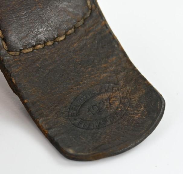 German WH Beltbuckle with Tab 'Wiedmann' 1937