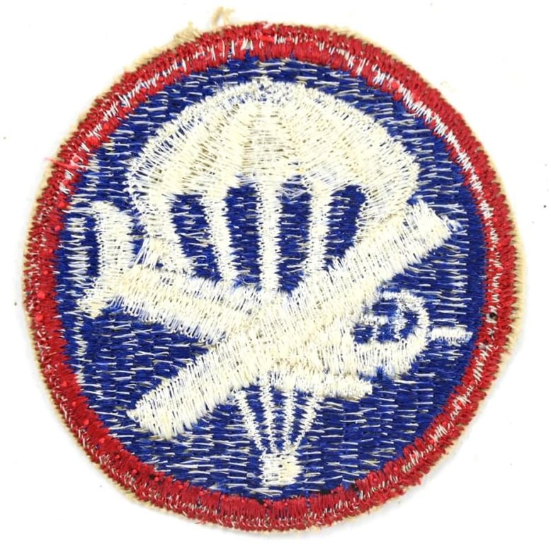 US WW2 Enlisted Men Combined Glider/Parachute Cap badge