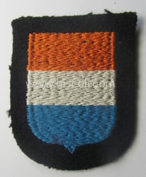 'Variant'-pattern, Dutch, Waffen-SS 'volunteer' arm-shield as was specifically...