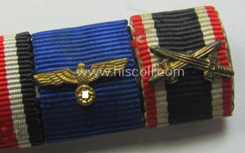 4-pieced WH (Heeres- ie. KM) ribbon-bar (ie. 'Band- o. Feldspange')
