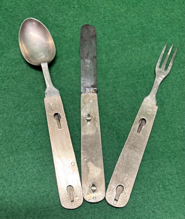 WW1 Private Purchase Eating Utensils Combination.