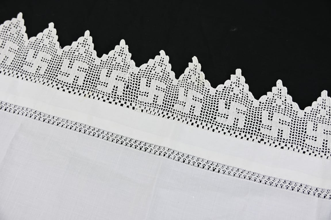 German Third Reich Period Swastika Table Cloth