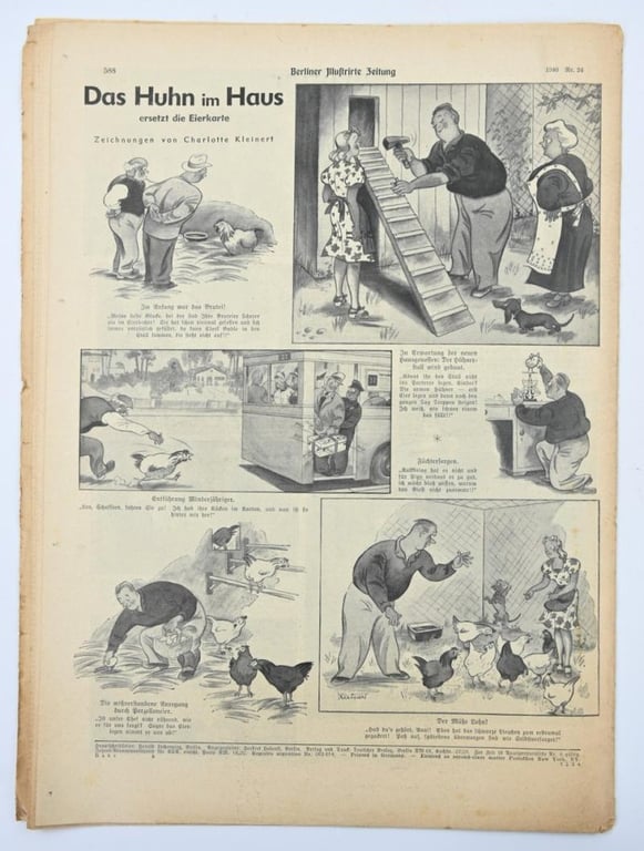 German Berliner Illustrierte Zeitung Newspaper 1940