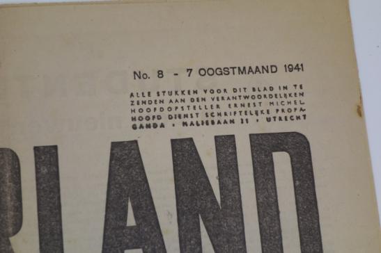 Dutch NSB newspaper "Volk en Vaderland"