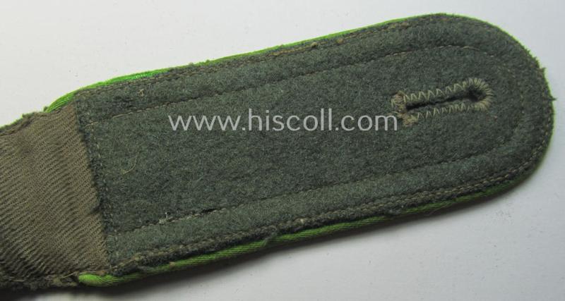 Single, WH (Heeres) early- (ie. mid-) war-period- (ie. 'M40- o. M43'-pattern) NCO-type shoulderstrap: 'Uffz. der Panzer-Grenadier-Trpn.'