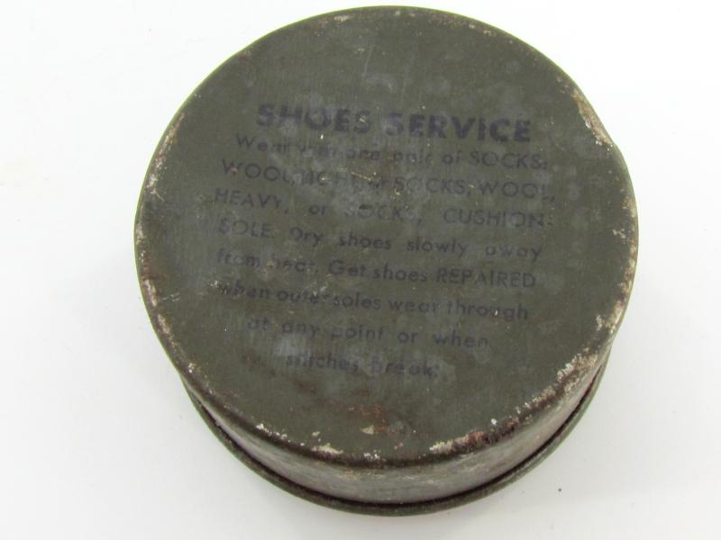 US WWII Shoe Dubbing Tin Can