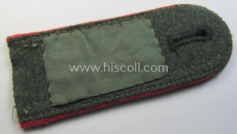 Superb - albeit regrettably single - WH (Heeres), neatly 'cyphered' and early- (ie. pre-war-) period- (ie. 'M36'- ie. 'M40'-pattern) NCO-type shoulderstrap as was intended for usage by a: 'Uffz. des Panzerjäger-Abts. 31'