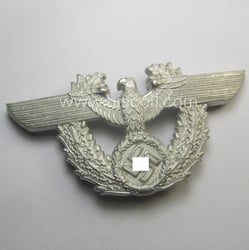 'Polizei' ie. 'Gendarmerie' (police), silver-coloured- and/or alumimium-based, enlisted-mens'-...