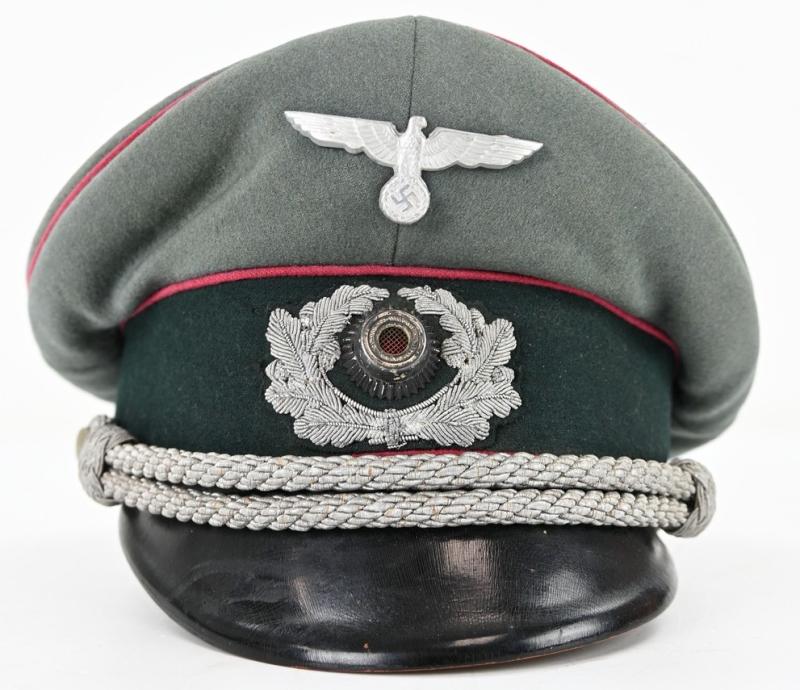 German WH Officer Visor Cap 'Nebeltruppen' EREL