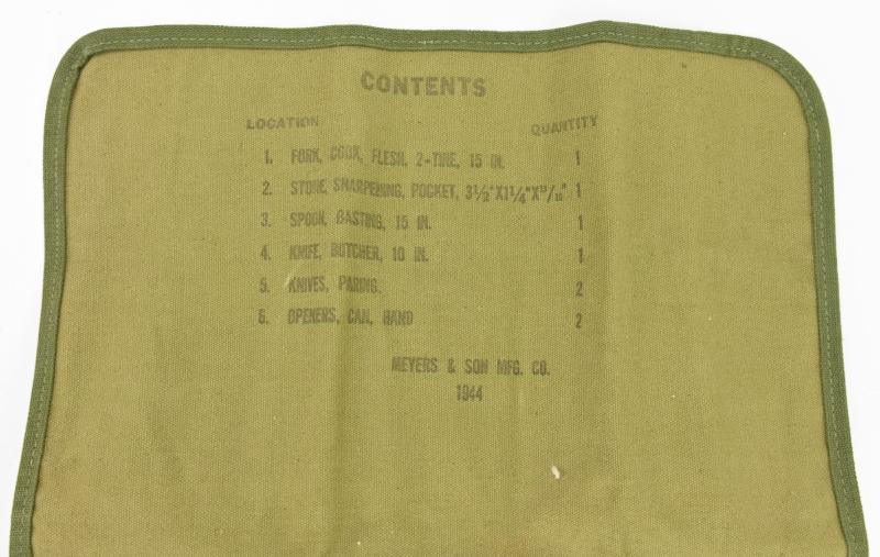 US WW2 Cutlery Roll Cooking 20 Man