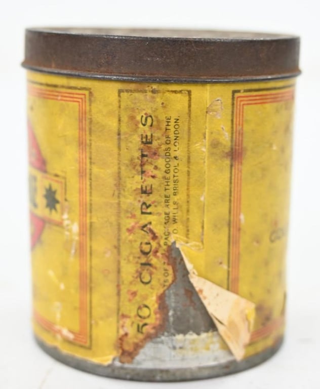 British WW2 Gold Flake Cigarettes Tin Can