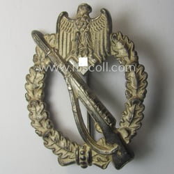 'Infanterie-Sturmabzeichen in Silber' being a non-maker-marked, 'solid-back'- and/or...