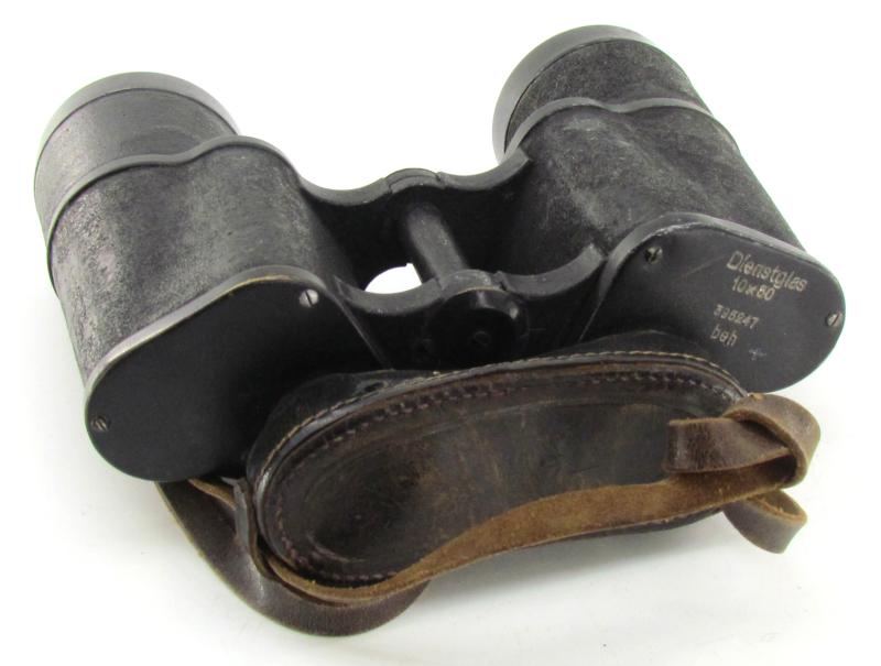Wehrmacht binoculars ‘Dienstglas’ 10×50 by E. Leitz ( beh )