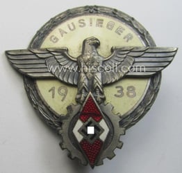 'Buntmetall'-based, 'HJ'- (ie. 'BDM'-) related so-called: 'Reichsberufswettkampf-Siegerabzeichen' (of...