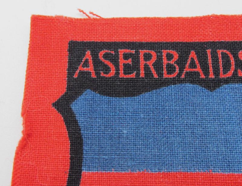 Wehrmacht ( Heer ) Printed 'Aserbaidschan' Volunteer Sleeve Shield