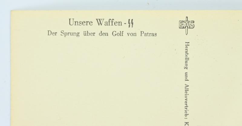German Waffen-SS Kriegsberichter Postcard 'Unsere Waffen-SS'