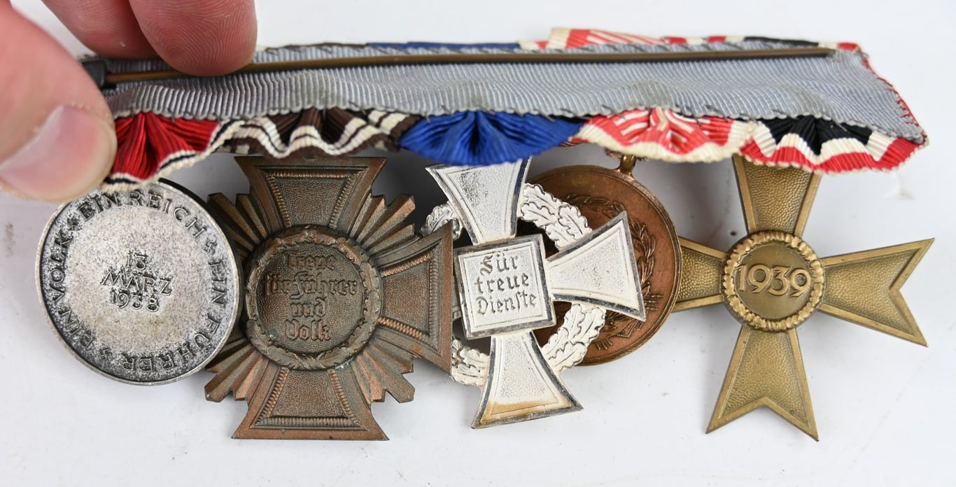 German NSDAP 5-Pieced Medalbar