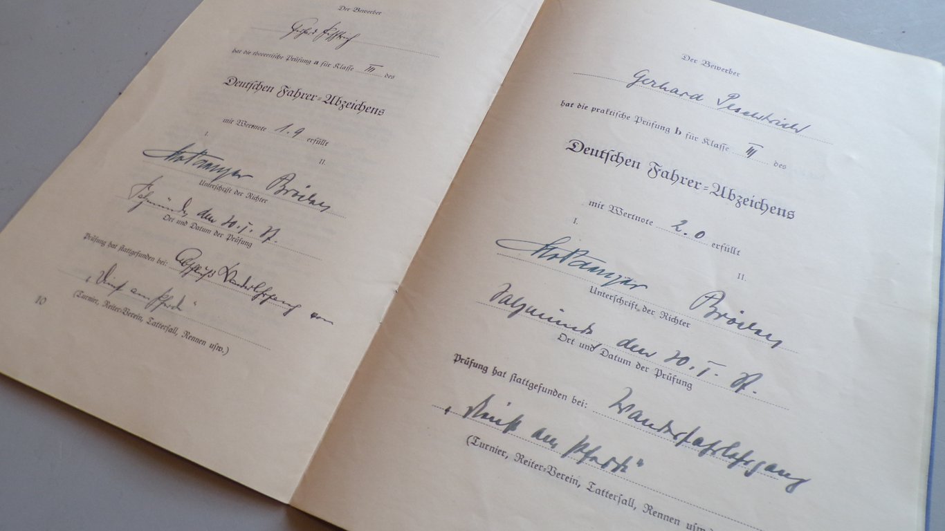 Reiterabzeichen & Fahrer Abzeichen