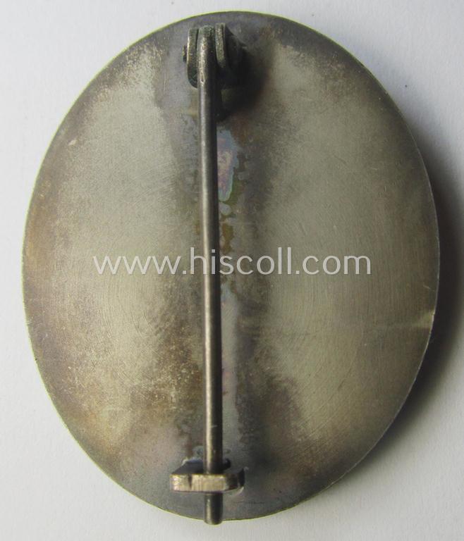 Truly luxuriously-styled, 'Verwundeten-Abzeichen in Silber' being a non-maker-marked- and typical 'Buntmetall'-based example as was (I deem) produced by the desirable maker: 'Hauptmünzamt Wien'