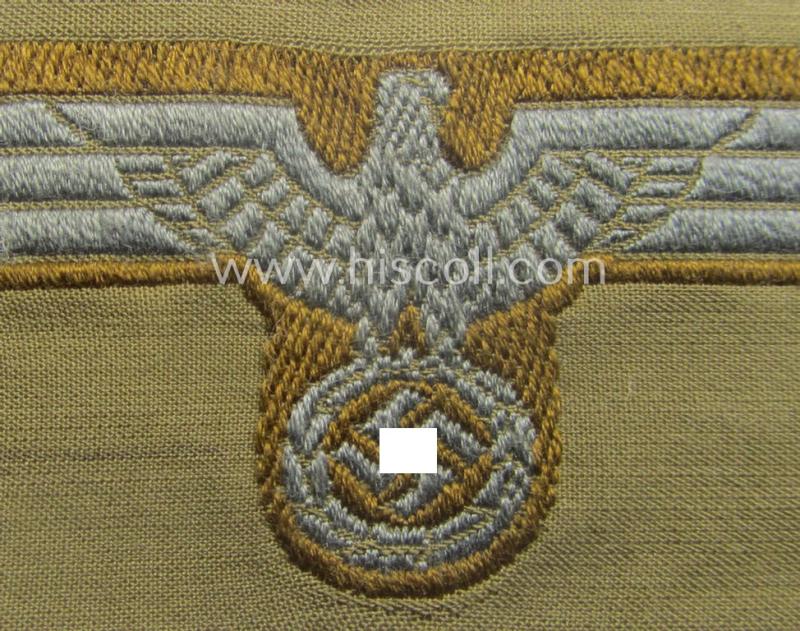 WH (Heeres) 'tropical-issue' (ie. DAK or: 'Deutsches Afrika Korps'-related-) side-cap-eagle