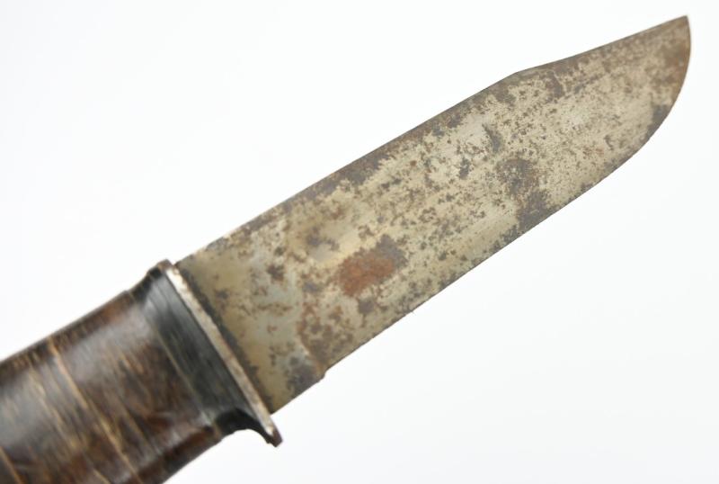US Navy WW2 Fighting Knife 'USS Naos AK-105' Geo T. Fedor'