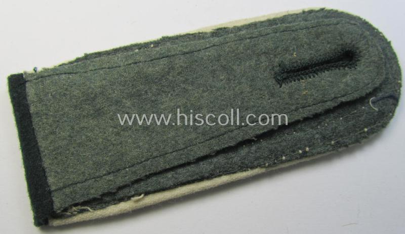 Superb - albeit single! - pre- (ie. early-war-) period- (ie. 'M36/M40'-pattern) 'cyphered' and rounded-styled WH (Heeres) NCO-type shoulderstrap as was intended for an: 'Uffz. der Infanterie-Truppen u. Mitglied des Wehrkreis-Kds. 6'