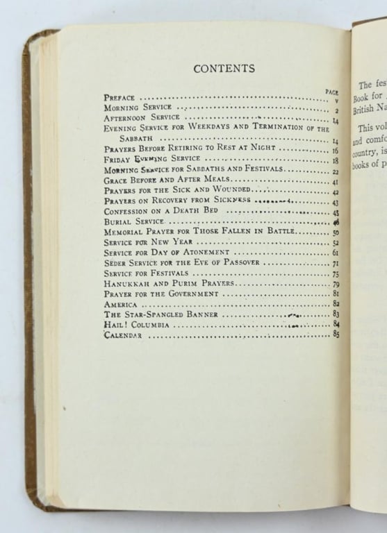 US WW2 Jewish Prayer Book