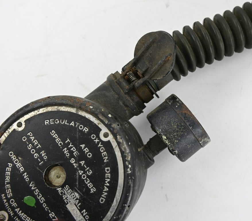 USAAF WW2 Oxygen Mask with Bottle