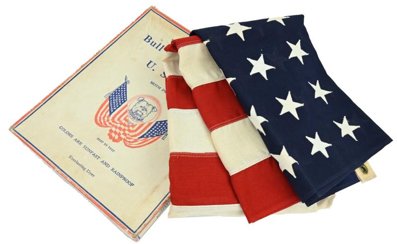 US WW2 48 Star Stars & Stripes National Flag with Box